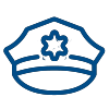 icon of a police hat