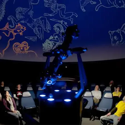 image of a planetarium show